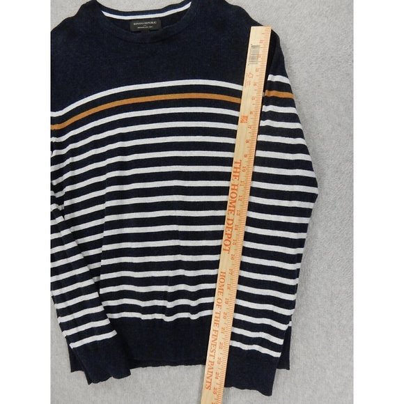 Banana Republic Premium Luxe Yarn Crew Sweater (Men's Small) Blue - Picture 4 of 11